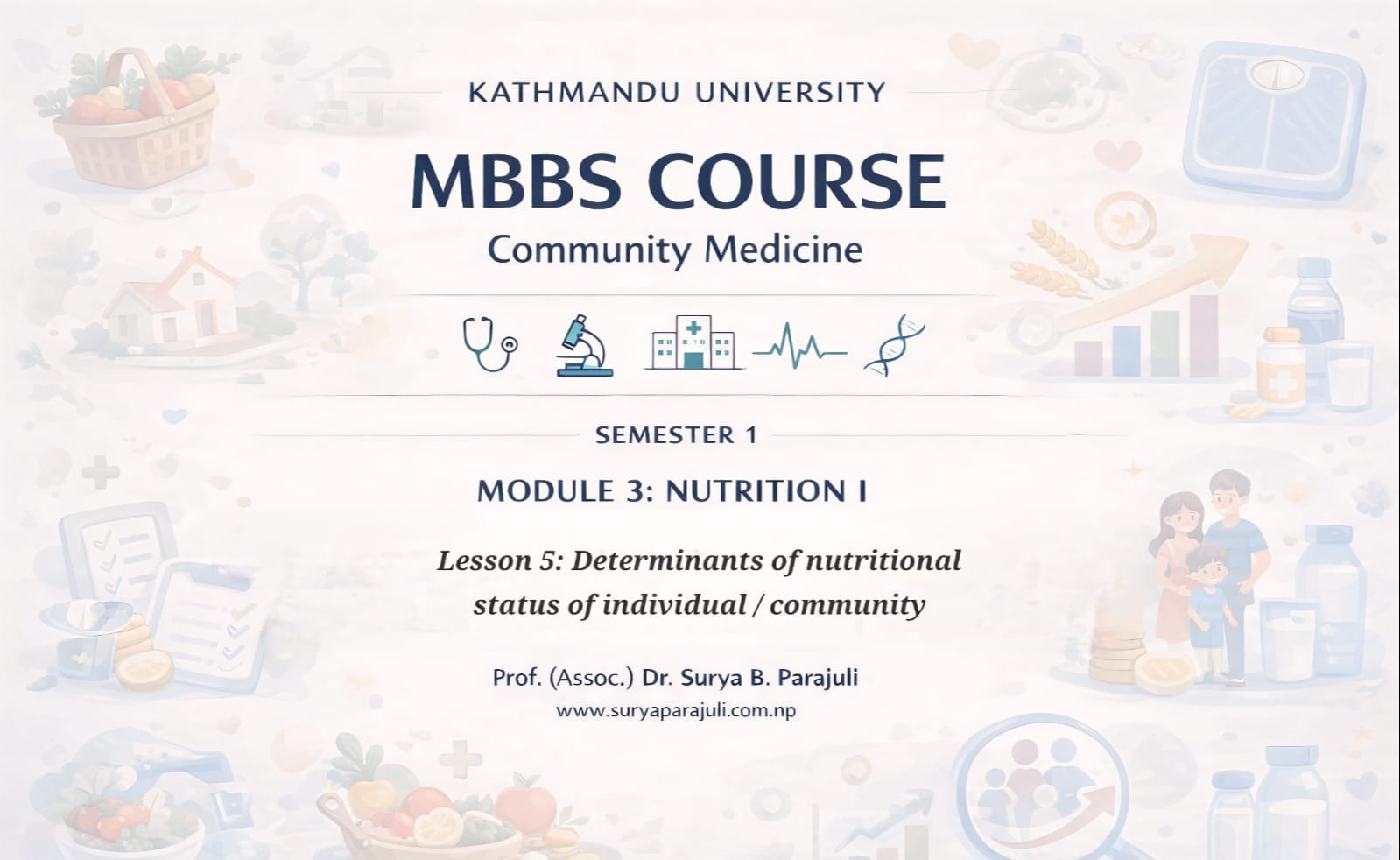 Determinants of nutritional status of individual/ community
